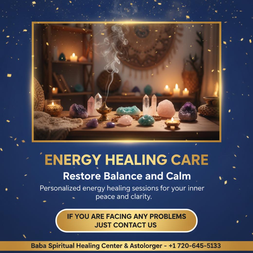 Energy healing room with crystals and candles in Colorado Springs private space