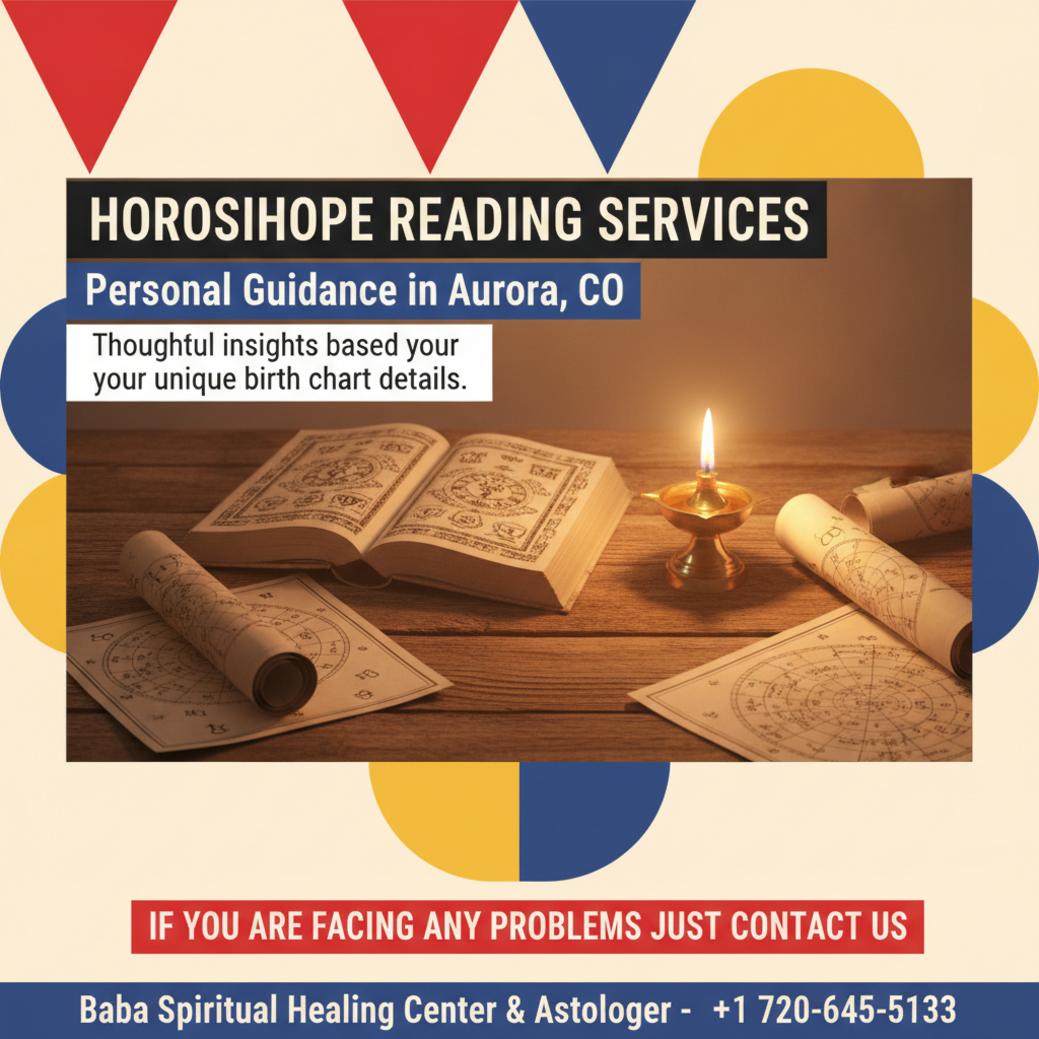 Calm horoscope reading scene with astrology charts Aurora CO