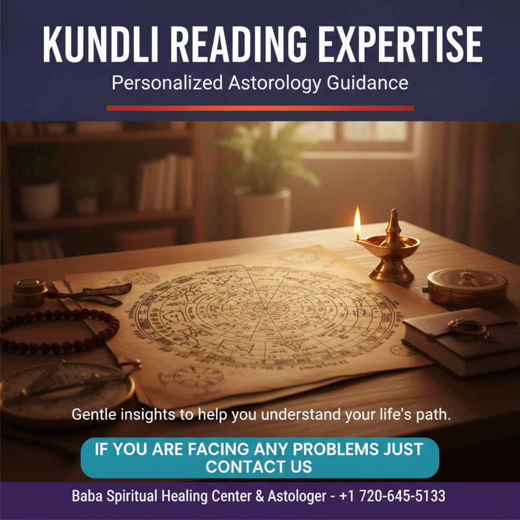 kundli reading chart with traditional tools in highlands ranch setting