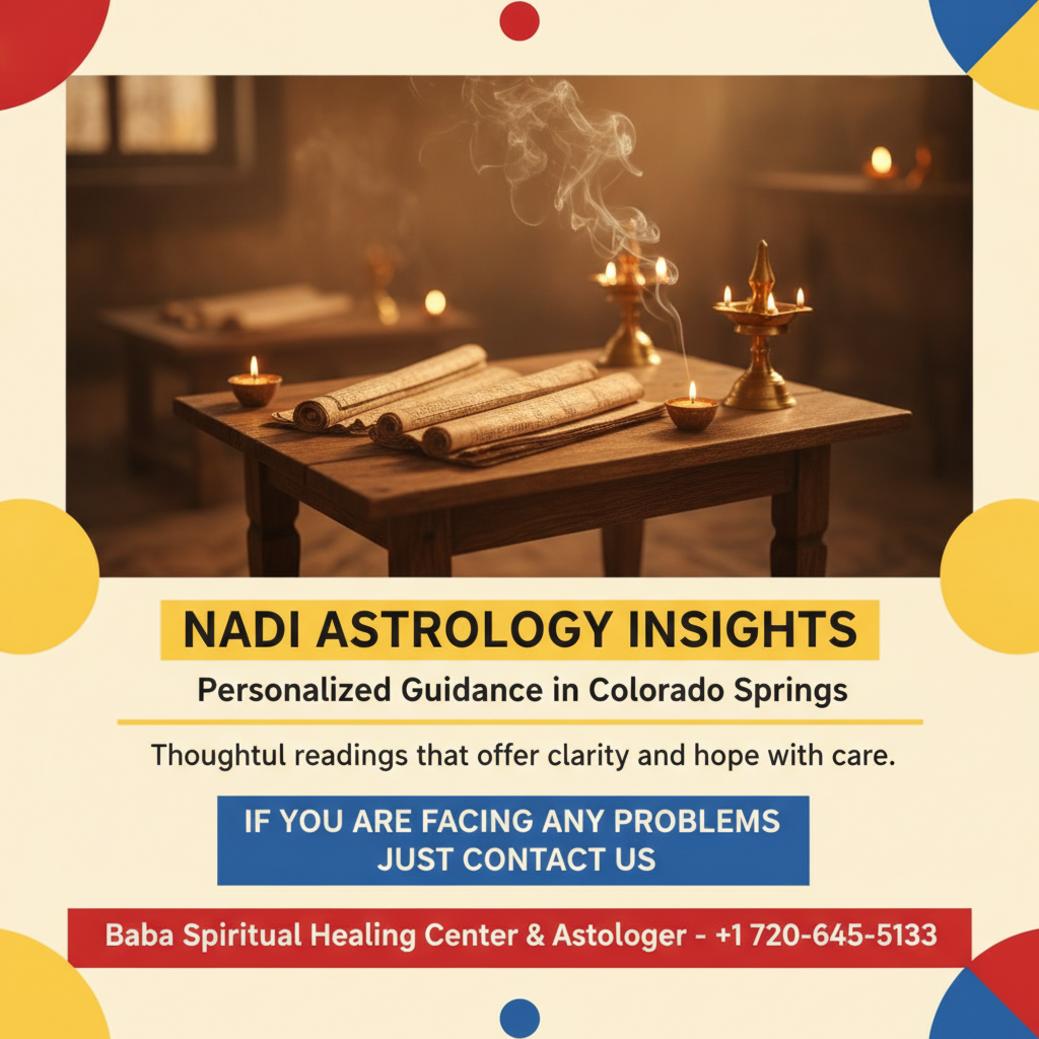 Ancient palm leaf manuscripts representing nadi astrology in Colorado Springs