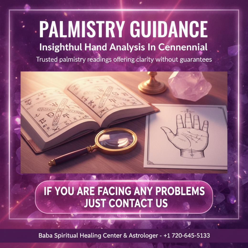 Palmistry hand lines reading setup in Centennial Colorado