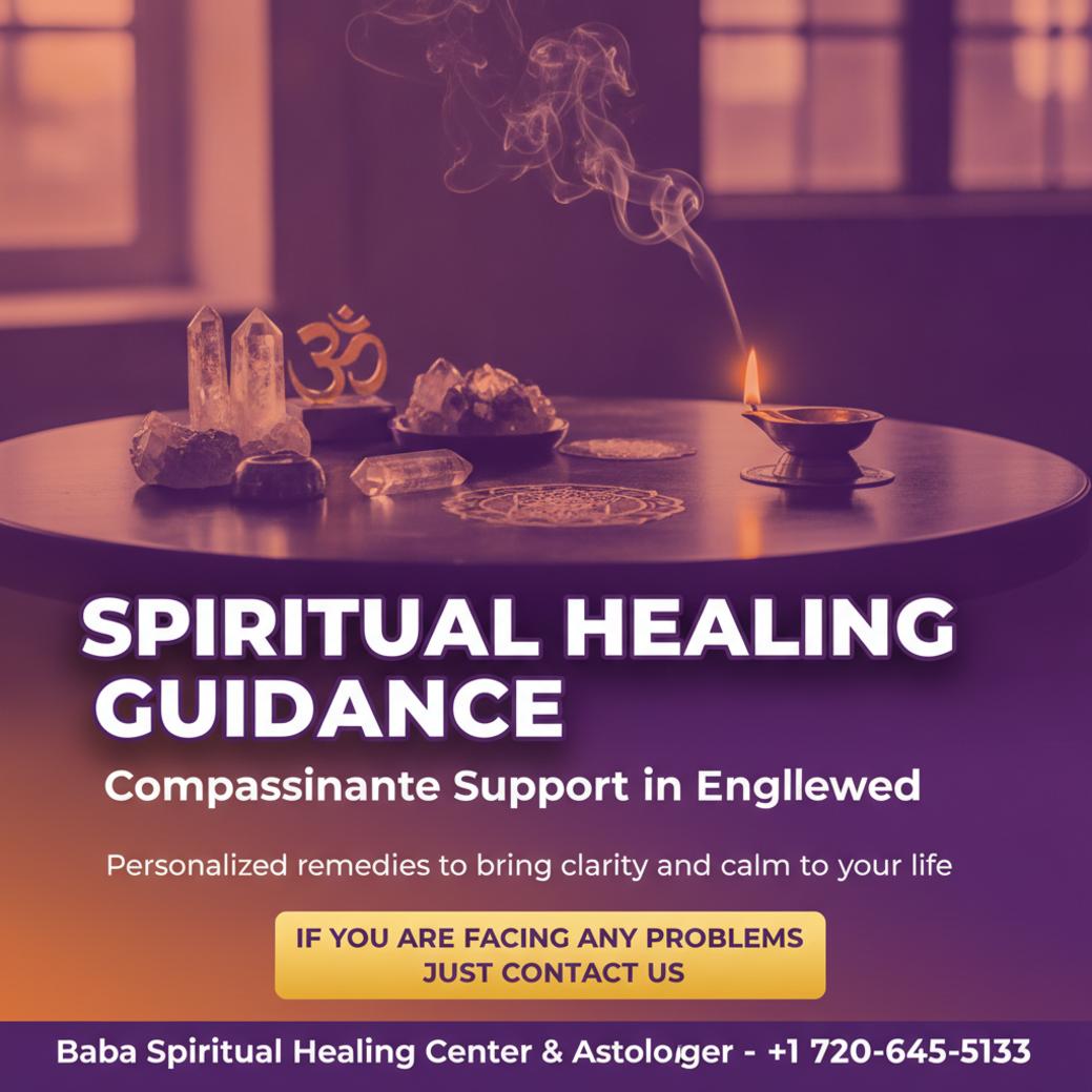 peaceful spiritual healing setup with crystals and incense in Englewood room