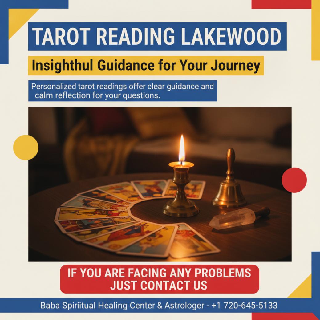 How Tarot Reading Works — A Lakewood Astrologer Explains Wooden table with tarot cards and crystals representing tarot reading in Lakewood