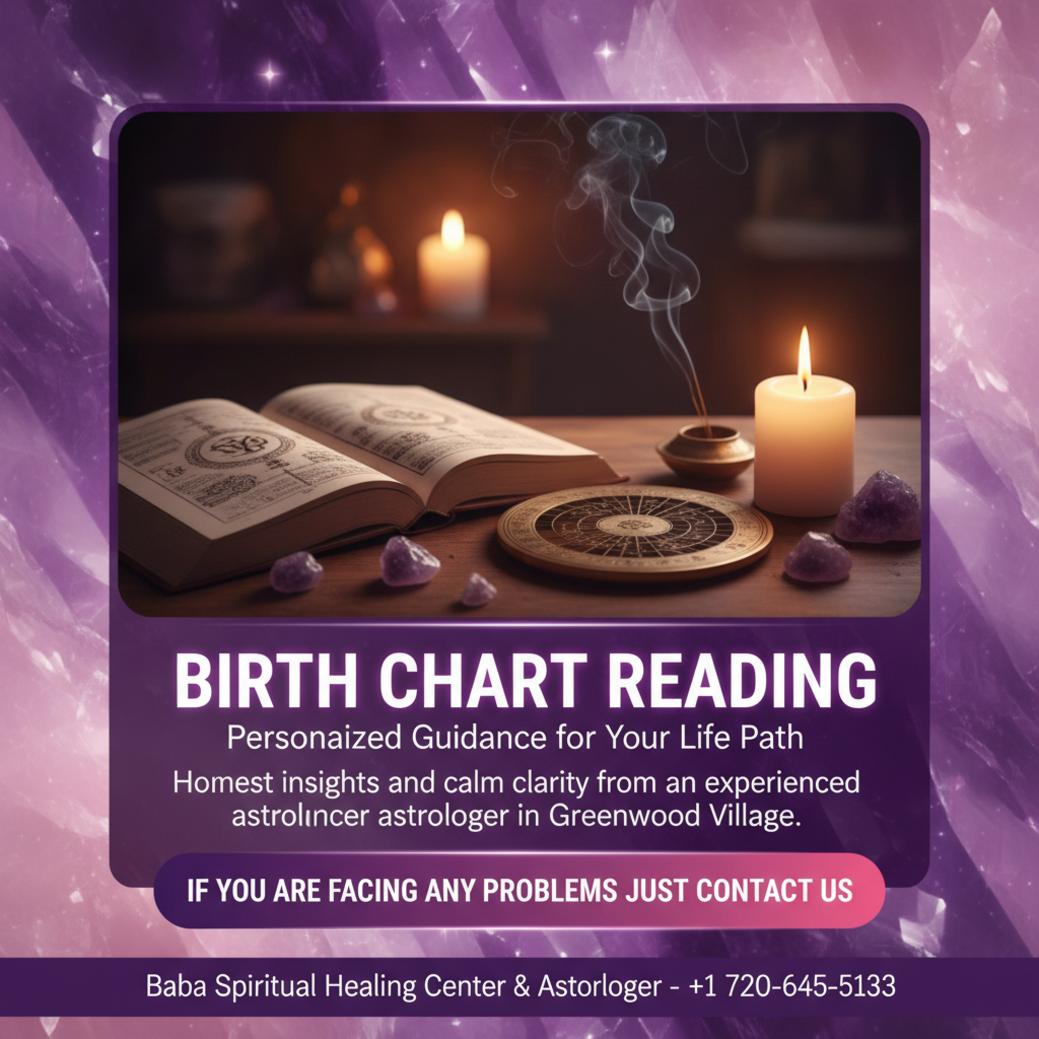 How Birth Chart Reading Helps You in Greenwood Village, CO Calm birth chart reading setup for Greenwood Village astrology