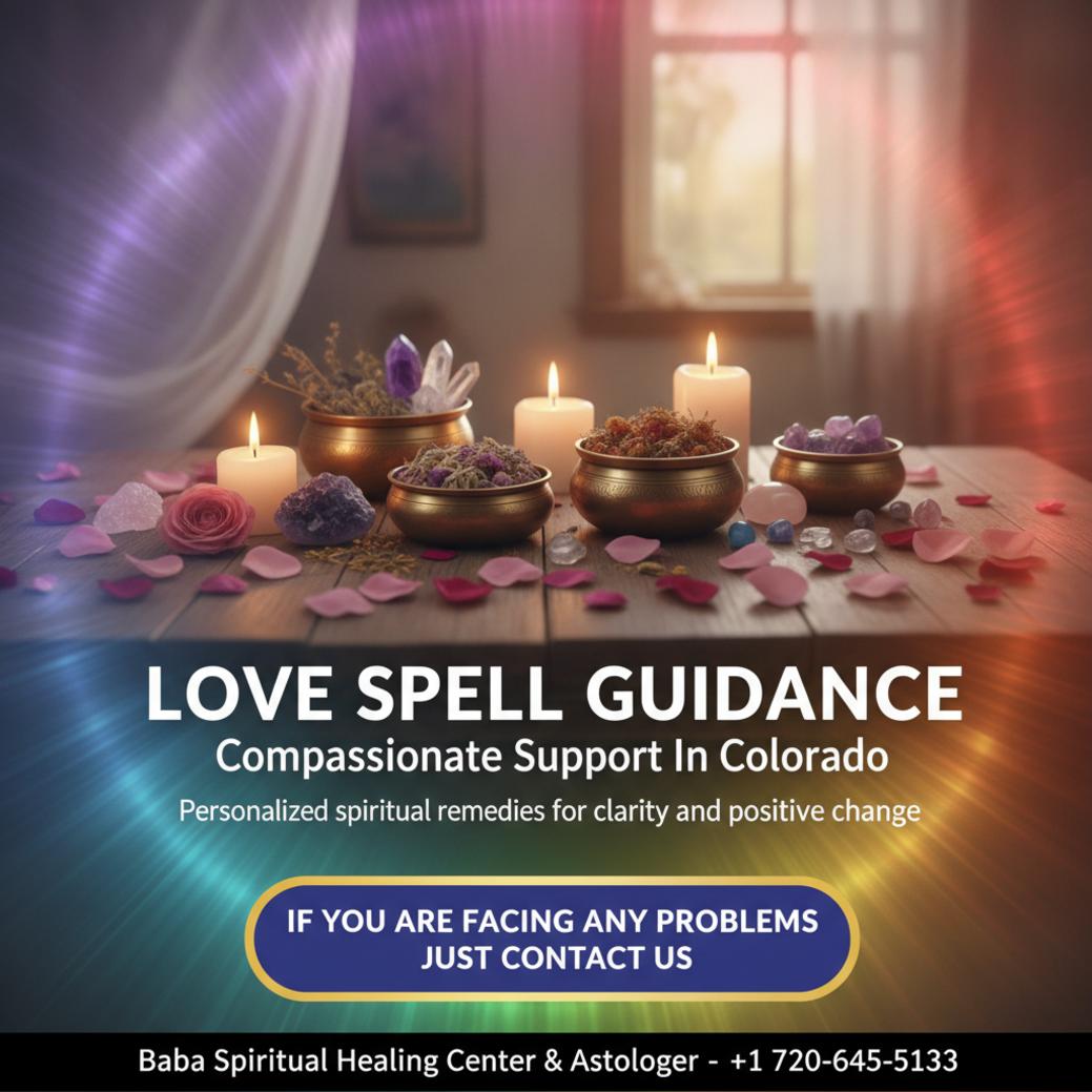 Peaceful altar setup representing love spell guidance in Colorado