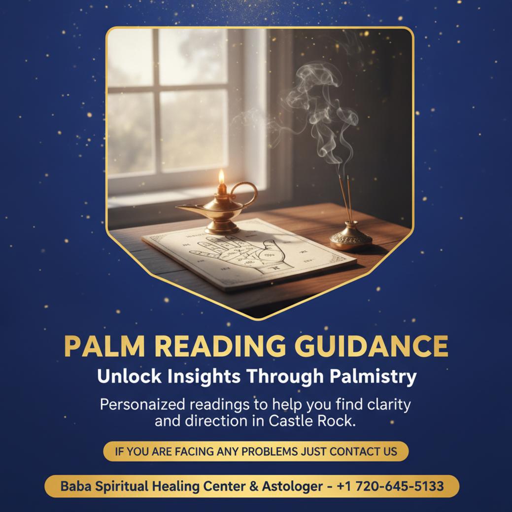 Calm palm reading session setup with chart in Castle Rock, CO