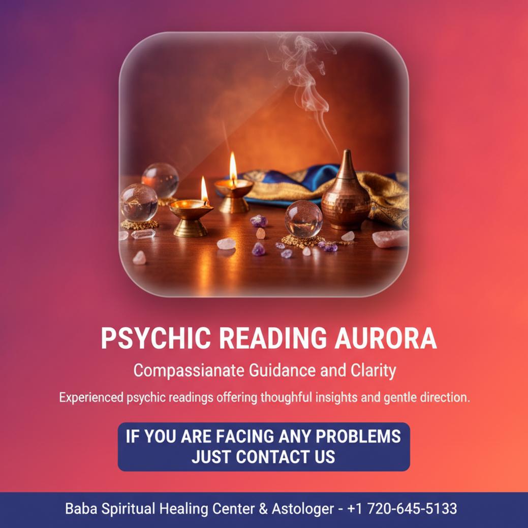 Calm spiritual setup for psychic reading in Aurora, CO with traditional tools