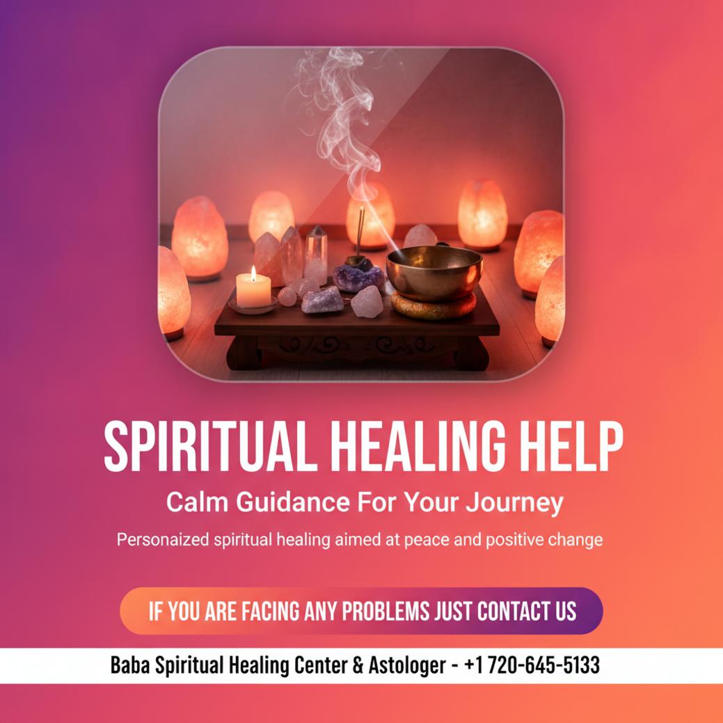 Spiritual healing setup with warm lighting in Highlands Ranch room